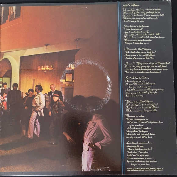 Eagles 'Hotel California' 6E-103 1976 - Picture 4 of 9